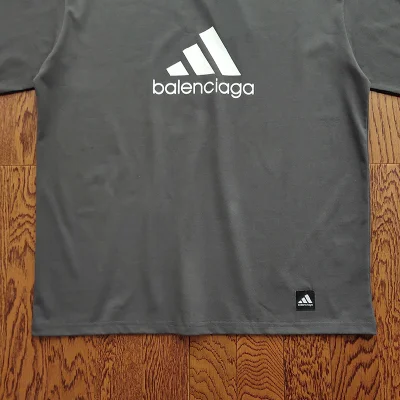 Футболка Balenciaga X Adidas Patch "Black" фото № 9