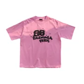 Футболка Balenciaga Voluminous Logo "Pink"