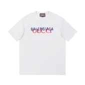 Футболка Balenciaga X Gucci Blue And Red Logo "White"