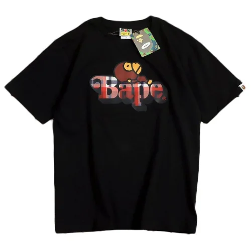 Футболка Bape Monkey Sleeping Logo "Black"