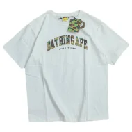 Футболка Bape Letters With Camouflage Background "White"