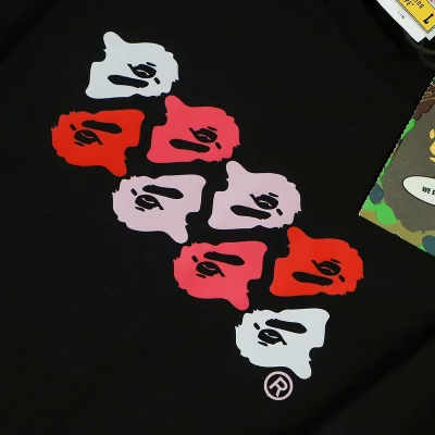 Футболка Bape Colorful Small Details Front And Big Print Back "Black" фото № 3 Футболка Bape Colorful Small Details Front And Big Print Back "Black" фото № 3