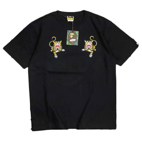 Футболка Bape Two Tigers Print Front "Black"