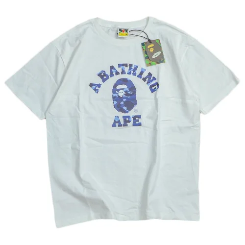 Футболка Bape Big Logo Ape Print "White"