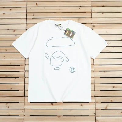 Футболка BAPE Line Ape Face "White" фото № 6 Футболка BAPE Line Ape Face "White" фото № 6