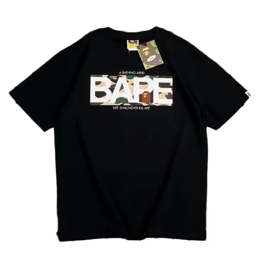 Футболка Bape Inscription Ape Shall Never Kill Ape "Black"