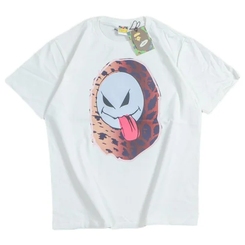Футболка Bape Smiley With Tongue "White"