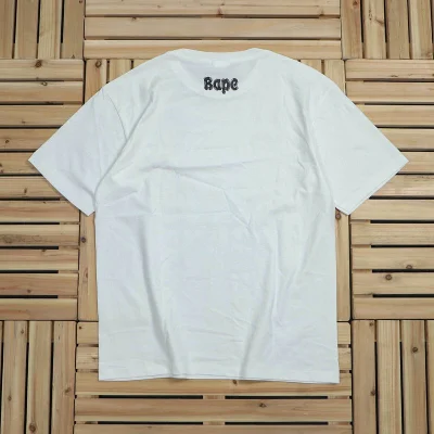 Футболка Bape Little Monkey With Hieroglyphs "White" фото № 2