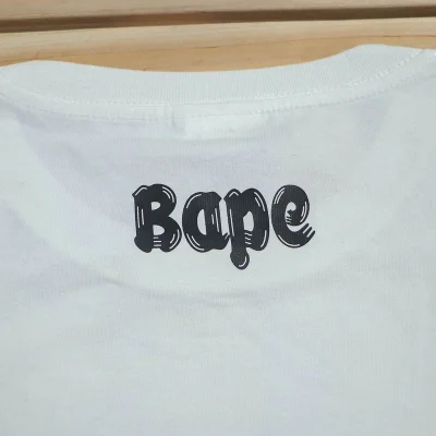 Футболка Bape Little Monkey With Hieroglyphs "White" фото № 4