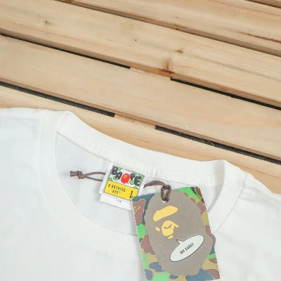 Футболка Bape Stars With Zigzag And Inscription Front "White" фото № 4 Футболка Bape Stars With Zigzag And Inscription Front "White" фото № 4