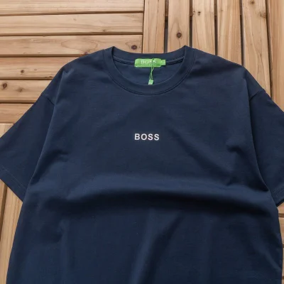 Футболка Boss Small Front Central Inscription "Blue" фото № 2 Футболка Boss Small Front Central Inscription "Blue" фото № 2