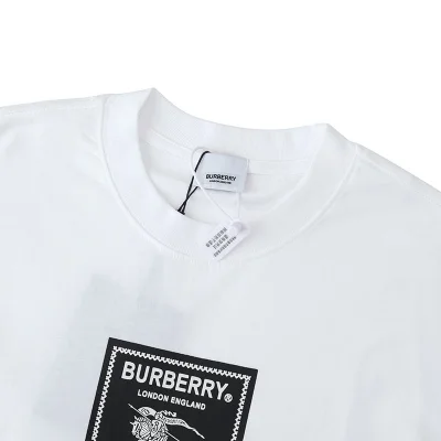 Футболка Burberry With Logo Patch Cotton "White" фото № 2