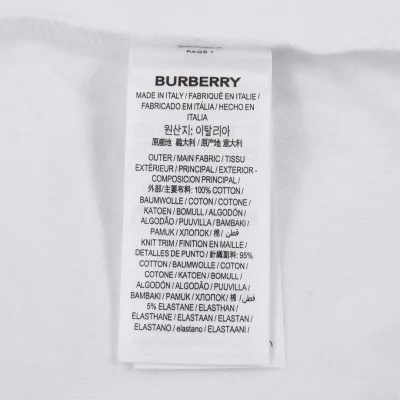 Футболка Burberry With Logo Printing "White" фото № 3