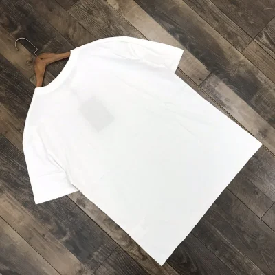 Футболка Burberry With Cage-Style Stripe "White" фото № 2