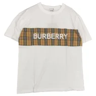 Футболка Burberry With Cage-Style Stripe "White"
