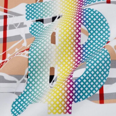Футболка Burberry With Colored Logo "White" фото № 5
