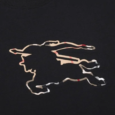 Футболка Burberry Wide With Logo "Black" фото № 4