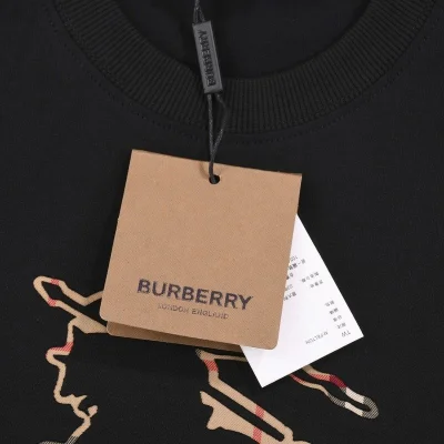 Футболка Burberry Wide With Logo "Black" фото № 5
