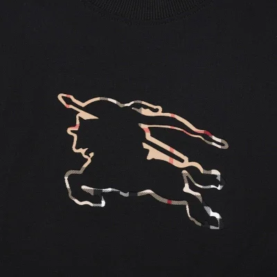 Футболка Burberry Wide With Logo "Black" фото № 7