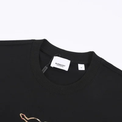 Футболка Burberry Wide With Logo "Black" фото № 6