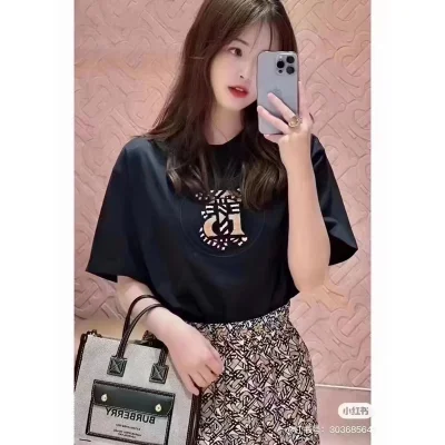 Футболка Burberry Logo In Circle "Black" фото № 4