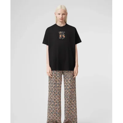 Футболка Burberry Logo In Circle "Black" фото № 3