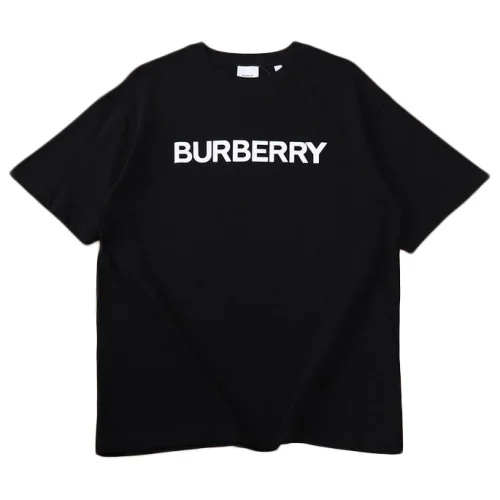 Футболка Burberry Plain With Front Logo Inscription "Black"