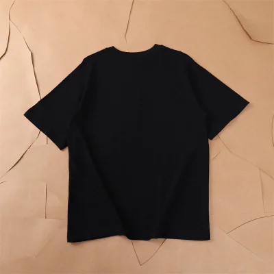 Футболка Burberry Plain With Front Logo Inscription "Black" фото № 2
