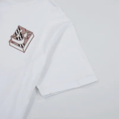 Футболка Burberry Three-Dimensional Logo "White" фото № 5