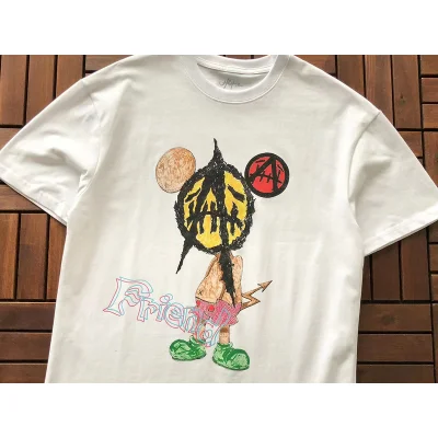 Футболка Cactus Jack Merch Image With Lettering Friend "White" фото № 8