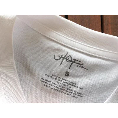 Футболка Cactus Jack Merch Face With Inscription "White" фото № 3 Футболка Cactus Jack Merch Face With Inscription "White" фото № 3