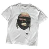 Футболка Cactus Jack Merch Face With Inscription "White"