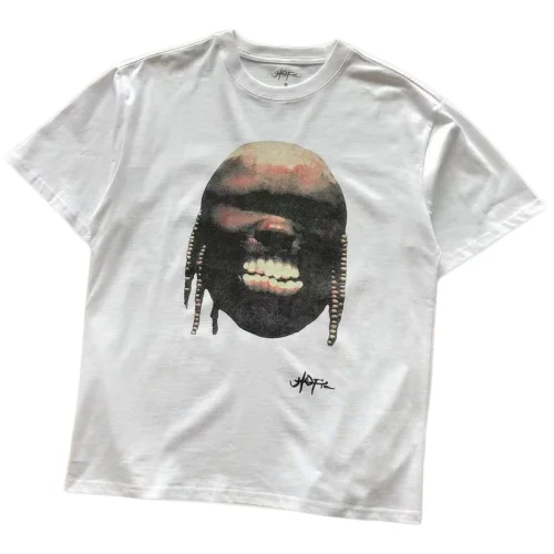 Футболка Cactus Jack Merch Face With Inscription "White"