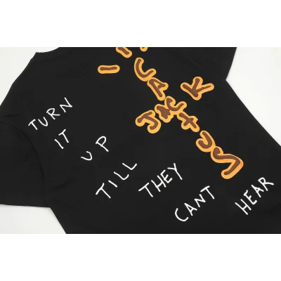 Футболка Cactus Jack Merch Turn It Up Till They Can’t Hear "Black" фото № 6