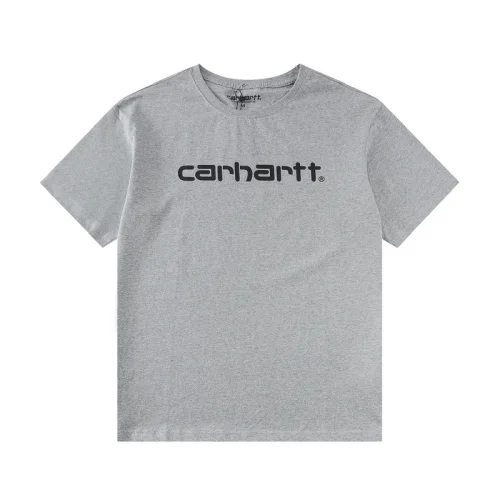 Футболка Carhartt Plain With The Inscription "Gray"