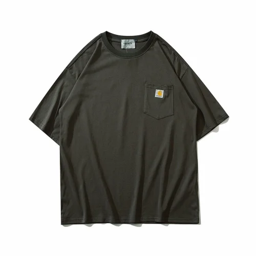 Футболка Carhartt Cotton With A Logo On The Pocket "Gray"