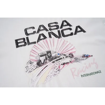 Футболка Casablanca Car On The Bridge Print "White" фото № 3