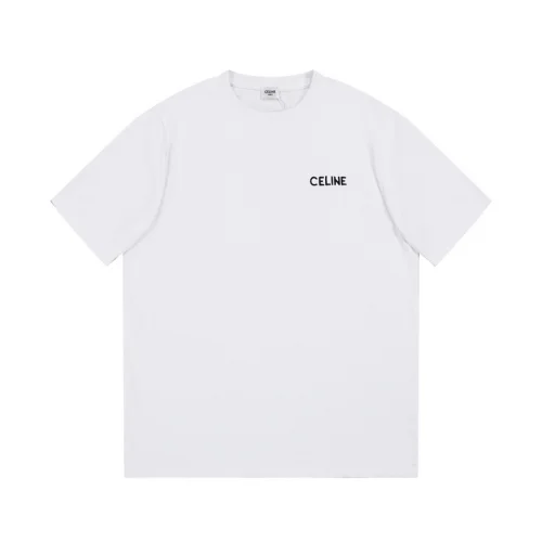 Футболка Celine Logo Brand "White"
