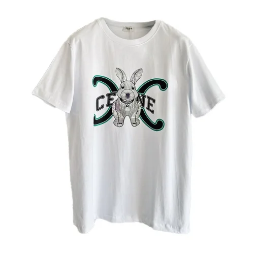 Футболка Celine Hare In The Net "White"