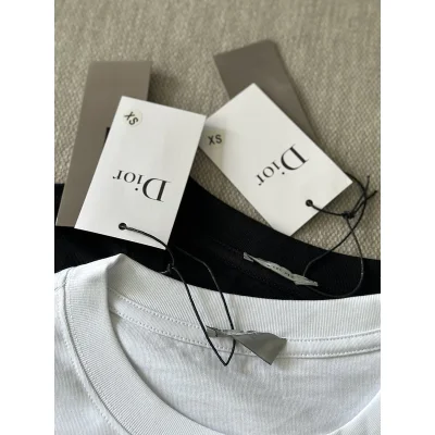 Футболка Christian Dior Black And Pink Text Print "White" фото № 7