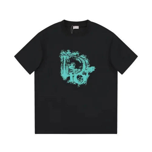 Футболка Christian Dior Dissolving Logo "Black"