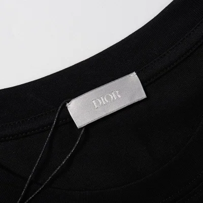 Футболка Christian Dior Leaking Logo "Black" фото № 5
