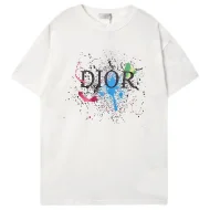 Футболка Christian Dior Logo On Paint Splashes "White"