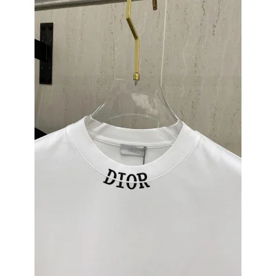 Футболка Christian Dior Frontside Contrast Logo On Collar "White" фото № 4
