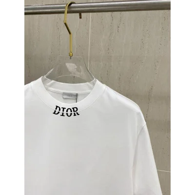 Футболка Christian Dior Frontside Contrast Logo On Collar "White" фото № 3