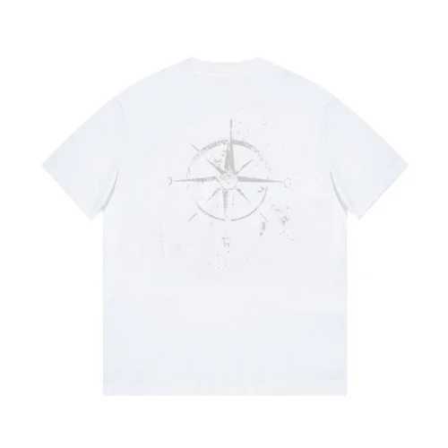 Футболка Christian Dior Light Frontside Print Compass Dior "White"