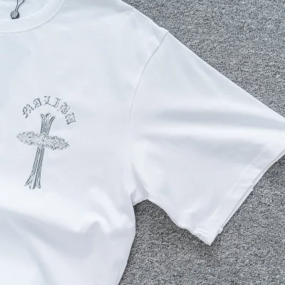 Футболка Chrome Hearts With Openwork Cross - Luminous "White" фото № 8