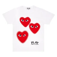 Футболка Comme des Garçons Play Triple Eyes "White"