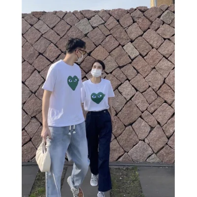 Футболка Comme des Garçons Play Green Alien Heart "Green" фото № 7