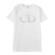 Футболка Dior Logo CD "White"